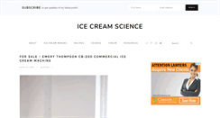 Desktop Screenshot of icecreamscience.com