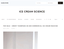 Tablet Screenshot of icecreamscience.com